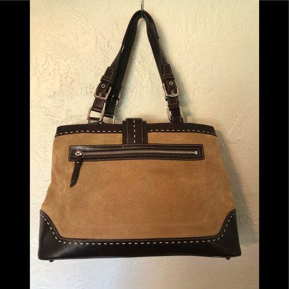 Coach Suede Handbag - Picture 2 of 15